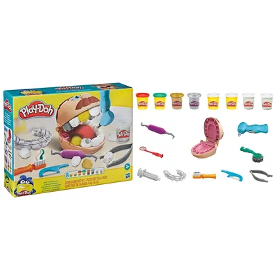 Зубной врач Play-Doh \"Мистер Зубастик\" - купить с доставкой по выгодным  ценам в интернет-магазине OZON (1080063762)