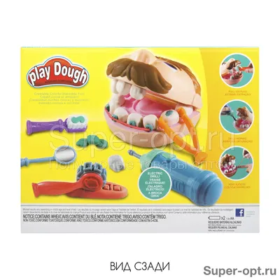 Hasbro Play-Doh Art.F1259 Dr.Drill N Fill Мистер Зубастик набор пластилина  купить по выгодной цене в BabyStore.lv