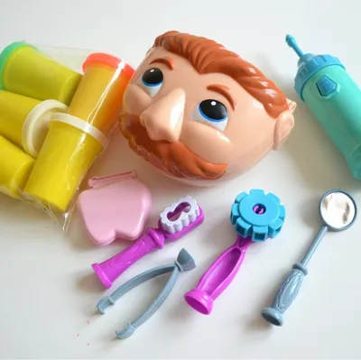 Детский игровой набор для лепки Play Doh Мистер Зубастик / Плей До  Стоматолог - купить с доставкой по выгодным ценам в интернет-магазине OZON  (820048046)
