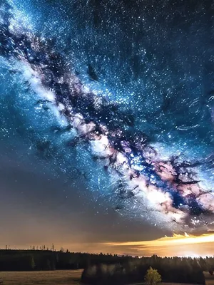 Звёздное небо, млечный путь, 128 к» — создано в Шедевруме
