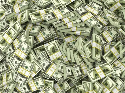 мешок денег $ 100 доллары банкноты много денег Стоковое Изображение -  изображение насчитывающей группа, американская: 165302801
