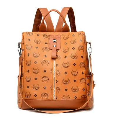 Купить Новый женский рюкзак большой емкости, мягкая кожаная дорожная сумка, модный  трендовый студенческий рюкзак | Joom