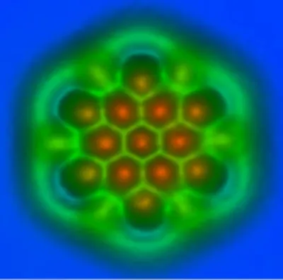 несколько молекул в форме молекулы с цветным фоном, картинка атомы молекулы,  атом, молекула фон картинки и Фото для бесплатной загрузки