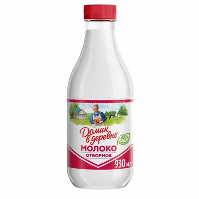 Молоко пастеризованное Домик в деревне 3,7% 0,93л, цена – купить с  доставкой в официальном интернет-магазине Мираторг