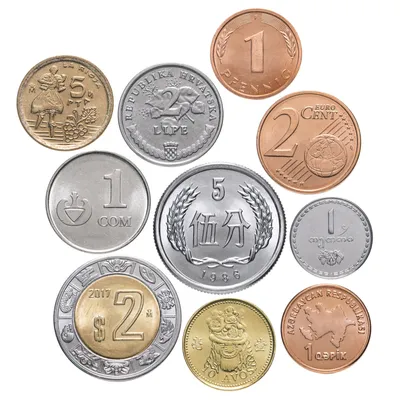 Набор монет разных стран мира №2 (10 штук) стоимостью 449 руб.