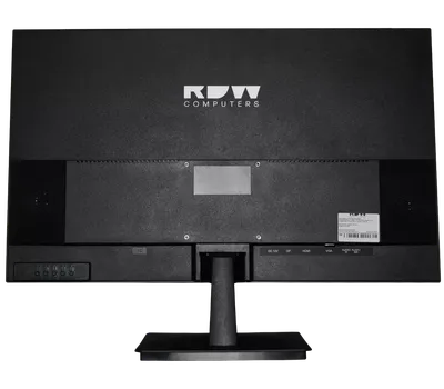 Вид сзади монитора компьютера Стоковое Изображение - изображение  насчитывающей изолировано, предмет: 89003903