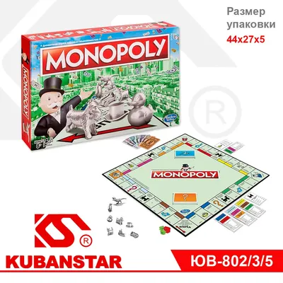 Настольная игра Монополия классическая обновленная C1009 Hasbro Games  купить в Новосибирске - интернет магазин Rich Family