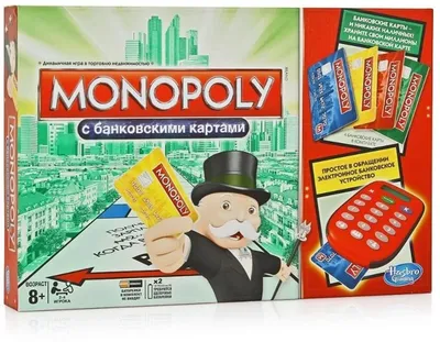 Игра настольная Монополия с банковскими картами MONOPOLY B6677 - Monopoly