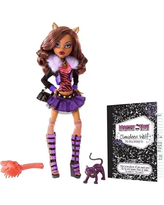 Кукла Monster High Mattel Монстер Хай Клодин Вульф Базовая с питомцем -  купить с доставкой по выгодным ценам в интернет-магазине OZON (864175211)
