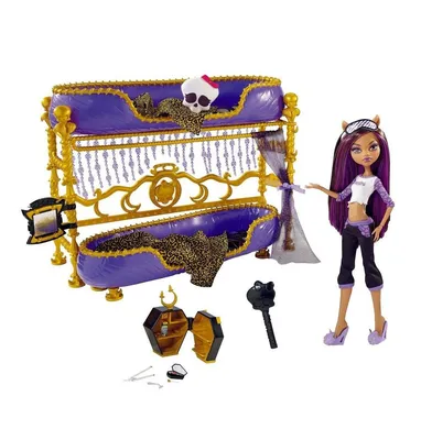 Кукла Monster High Mattel Монстер Хай Клодин Вульф с кроватью - купить с  доставкой по выгодным ценам в интернет-магазине OZON (864178303)