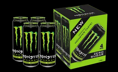 Monster Energy Mega, 24 Oz. Cans, 12 Pack