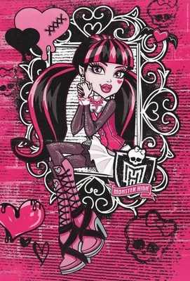 Картинка для торта \"Монстер Хай (Monster High)\" - PT101806 печать на  сахарной пищевой бумаге