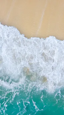 Скачать 938x1668 море, пляж, песок, вид сверху обои, картинки iphone  8/7/6s/6 for parallax