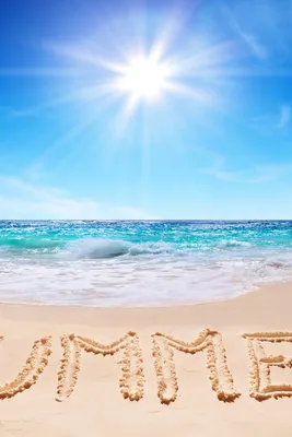 Скачать обои солнце, берег, волны, море, песок разрешение 640x960 #95142