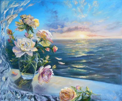 Купить корзину с красными розами \"Море цветов\" в Киеве - AnnetFlowers