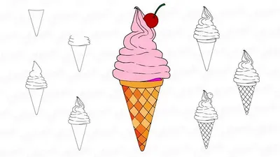 Мастер-класс по изготовлению объемного рисунка «Вкусное мороженое» (10  фото). Воспитателям детских садов, школьным учителям и педагогам - Маам.ру