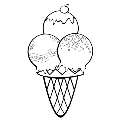 Рисуем мороженое по шагам | Пикабу