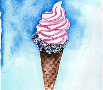 Мороженое Рожок мороженого с сердцем Иллюстрация вектора линейной в стиле  «doodle» Рисование от руки Иллюстрация штока - иллюстрации насчитывающей  мята, холодно: 169601919