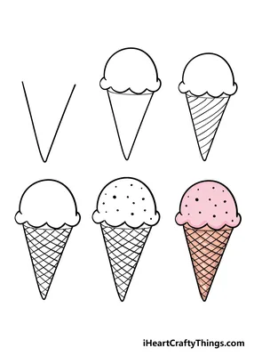 Мороженое — раскраски для детей скачать онлайн бесплатно