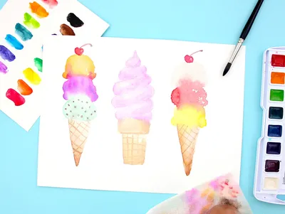 рисовать мороженое PNG , Ручной росписью, прекрасный, Мультфильм PNG  картинки и пнг PSD рисунок для бесплатной загрузки