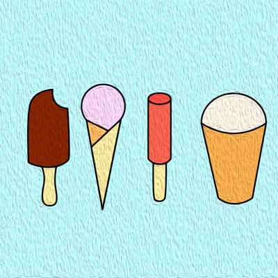 Как легко нарисовать мороженое шаг за шагом | web-paint.site