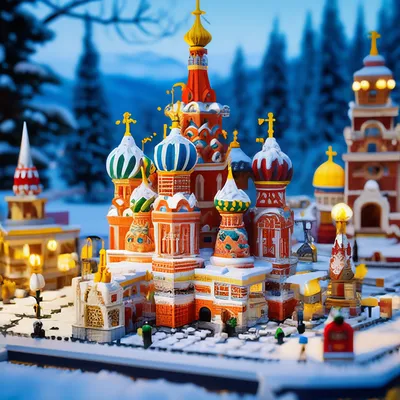 Сказка Морозко в стиле Lego, стиль…» — создано в Шедевруме