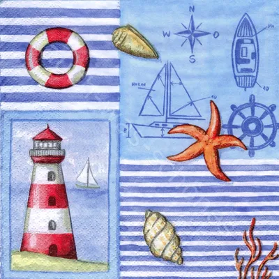 Морская тема. Безшовная забавная картина детей на море Иллюстрация вектора  - иллюстрации насчитывающей компас, парусник: 189475865