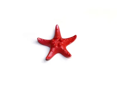 Декоративная фигурка \"Морская звезда\" красная 3,5 см.