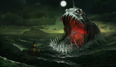 Морские чудовища: гигантский кальмар атакует | 1'Русский Парусный  Университет