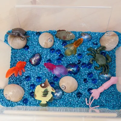 Магнитная рыбалка для детей «Морские жители», 10 предметов: 1 удочка, 1  сачок, 8 игрушек, цвета МИКС - РусЭкспресс
