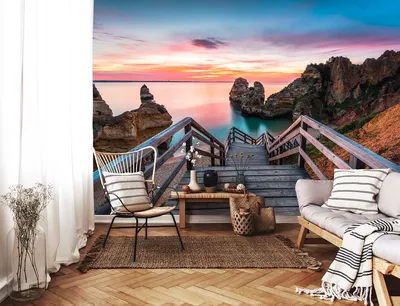 Индивидуальный 3D красивый песочный пляж, морской пейзаж, Фотофон,  настенная живопись для гостиной, спальни, Декор, водостойкие обои |  AliExpress