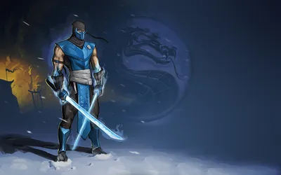 Desktop Wallpapers Mortal Kombat Swords Warriors Sub-Zero Games