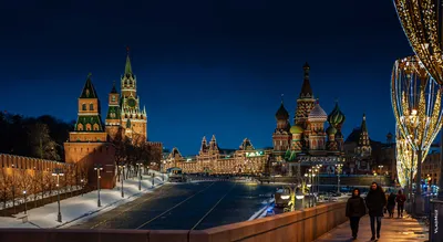 Московский Кремль ночью, HD-фотографии