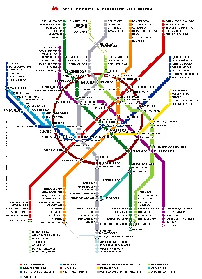 Карта московского метро, адаптированная для иностранцев