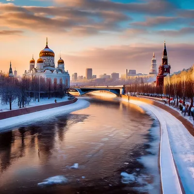 Река Москва в районе Строгино / Пейзажи / Клуб владельцев техники Olympus