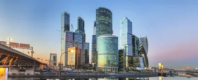 Москва-Сити, небоскребы на закате: обои, фото, картинки на рабочий стол в  высоком разрешении