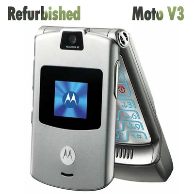 Купить Восстановленный оригинальный разблокированный мобильный телефон  Motorola Razr V3-раскладушка Motorola | Joom