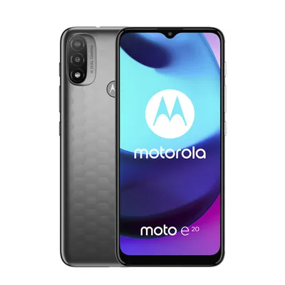Телефон Motorola Moto e20 2/32GB Graphite Grey PASY0004PL цена | 220.lv