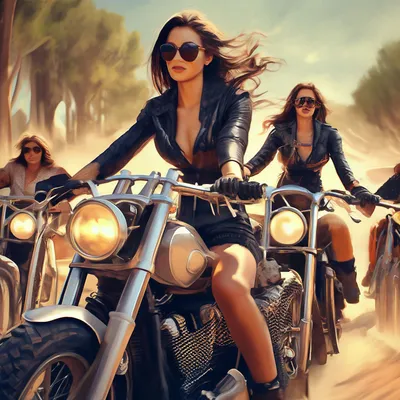 Картинки в шлеме Emi Поза Волосы Девушки мотоцикл Мотоциклист сидя