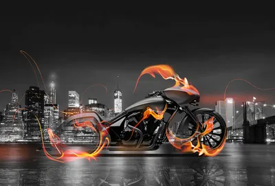 Фотообои / флизелиновые обои Мотоцикл 4 x 2,7 м - купить по выгодной цене в  интернет-магазине OZON (261948386)