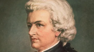 Вольфганг Амадей Моцарт, красный …» — создано в Шедевруме