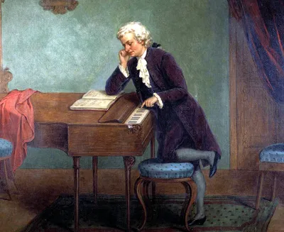 Иллюстрация вектора эскизов Вольфганг Амадей Моцарт Иллюстрация вектора -  иллюстрации насчитывающей гравировка, чертеж: 175829711