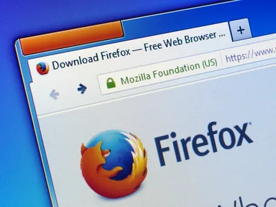 Mozilla firefox browser logo brand symbol design Vector Image