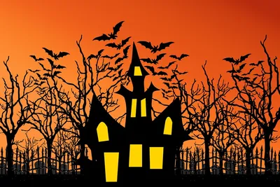 Скачать обои тыква и мрачный замок, pumpkin and dark castle разрешение  1920x1080 #66258