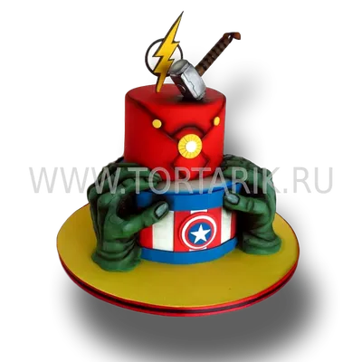 Заказать торт \"Мстители\" на день рождения мальчика 5 лет с доставкой по  Москве | CANDY COUTURE