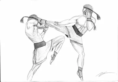 муай тай боксер с традиционным амулетом на руке древний жестокий вид спорта  защитная позиция Иллюстрация вектора - иллюстрации насчитывающей оборона,  тренировка: 227013126