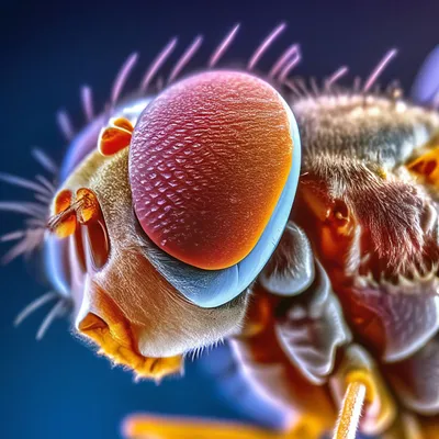 Заглянем насекомому в глаза через объектив микроскопа. Насекомые под  микроскопом: комар, муха, муравей и др. - информационная статья от  интернет-магазина оптики Veber