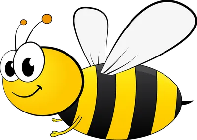 Мультяшный детеныш пчелы,сидит на …» — создано в Шедевруме