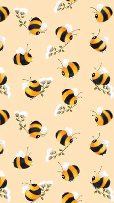 Различные персонажи из мультфильма пчел с медом Иллюстрация вектора -  иллюстрации насчитывающей природа, мило: 123669161