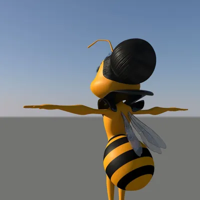 Иллюстрация Пчёлка - цветок в стиле 2d, детский, персонажи |